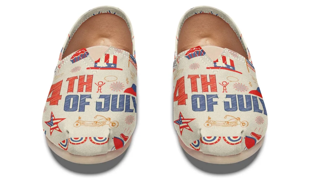 4th of July Pattern Casual Shoes