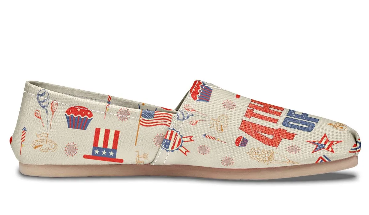 4th of July Pattern Casual Shoes