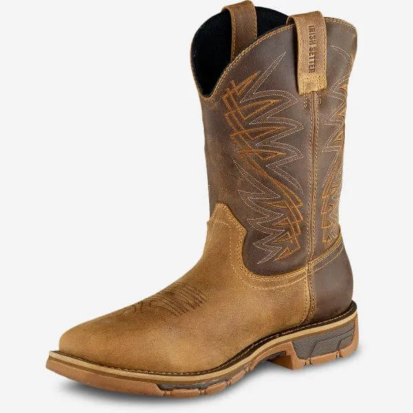 83912 Irish Setter Men's Marshall 11" Waterproof Pull-On Square Steel Toe