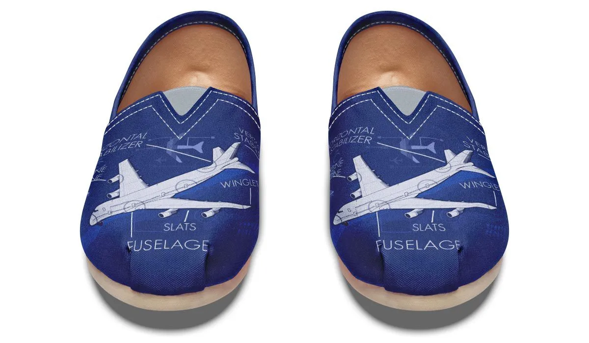 Airplane Diagram Casual Shoes