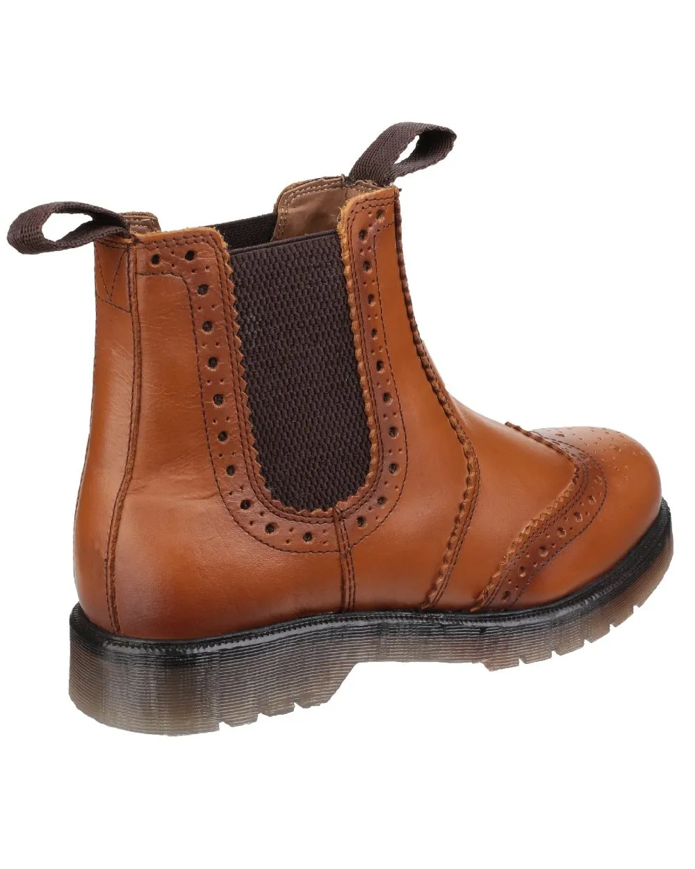 Amblers Dalby Pull On Brogue Dealer Boots