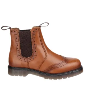 Amblers Dalby Pull On Brogue Dealer Boots