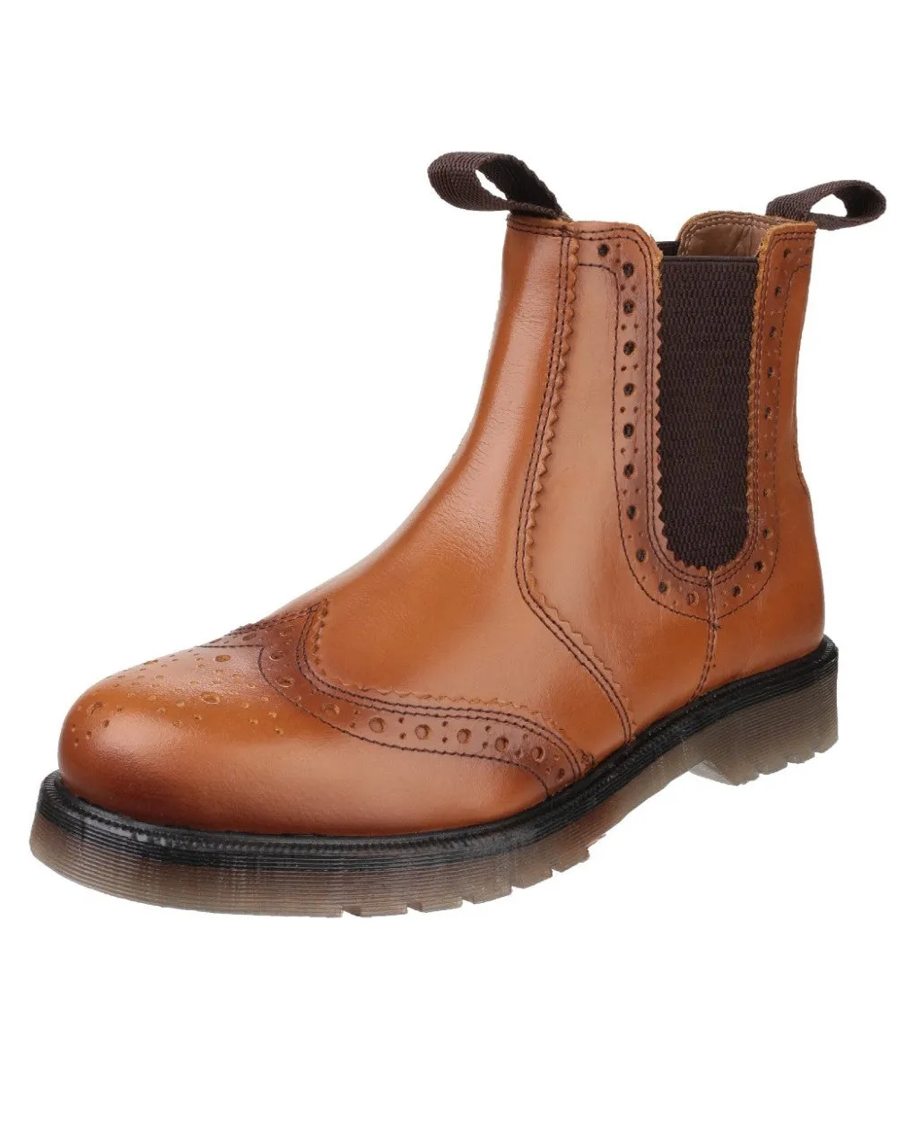 Amblers Dalby Pull On Brogue Dealer Boots