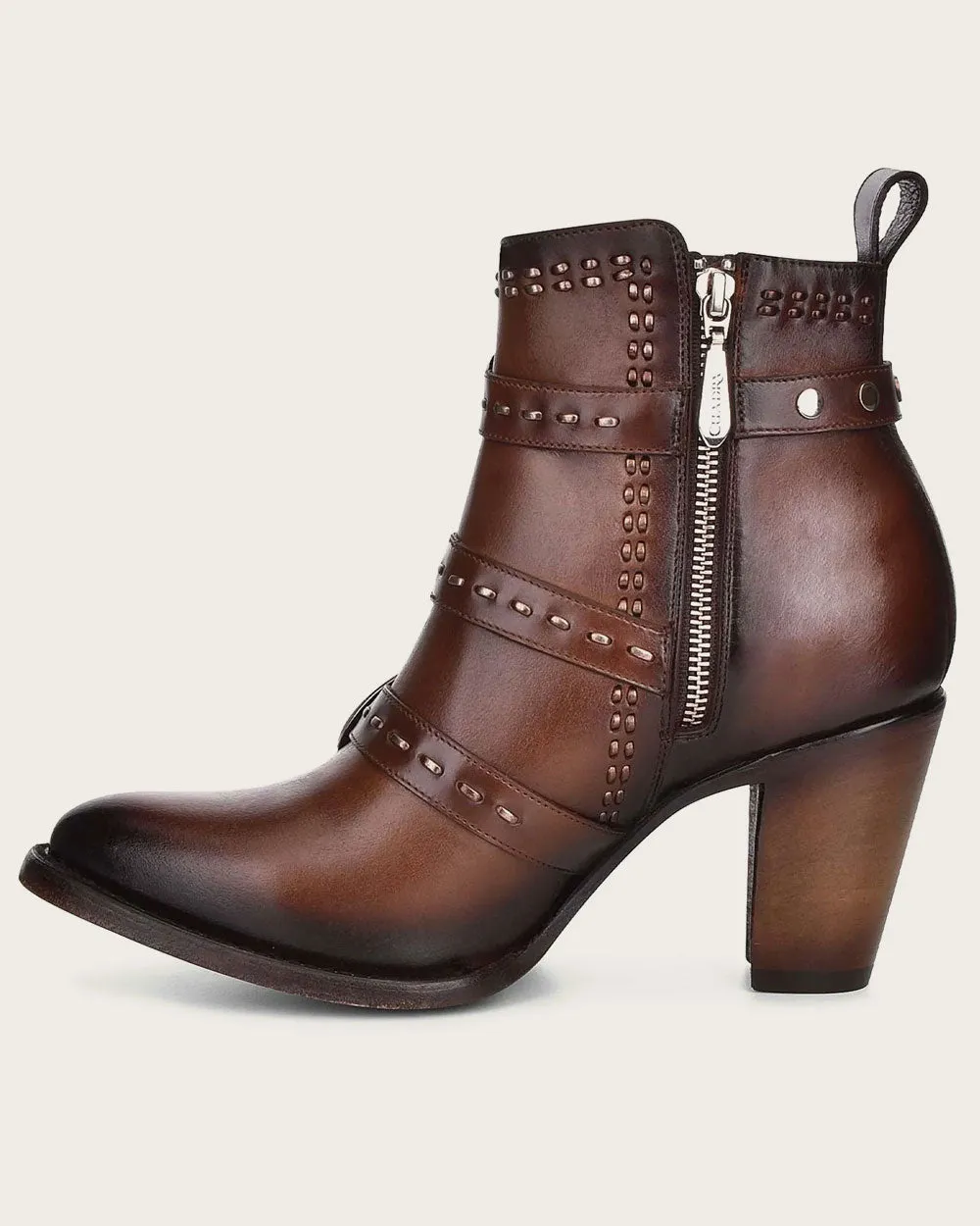 Ankle brown bootie