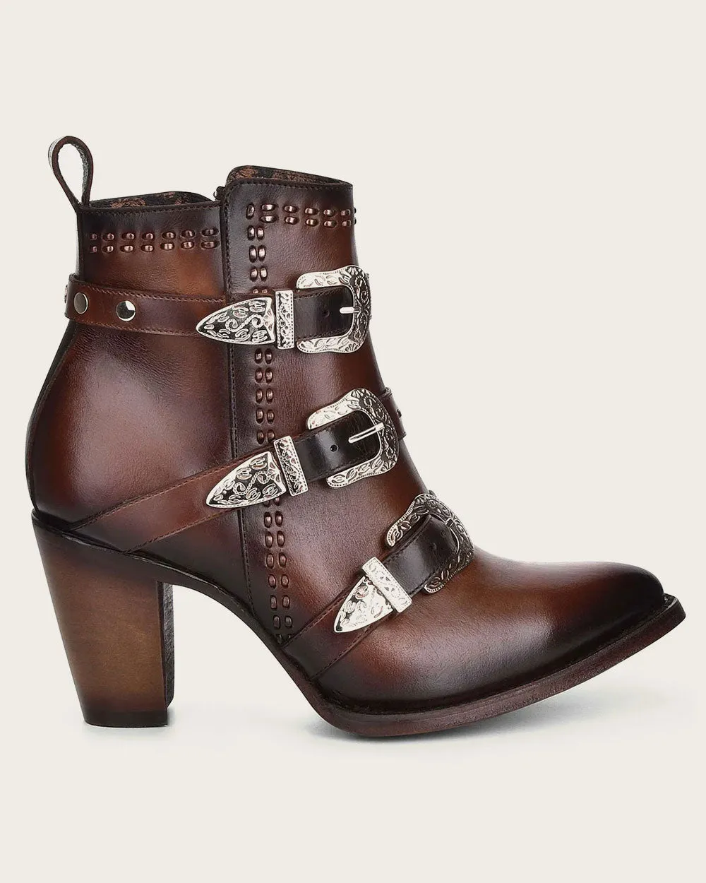 Ankle brown bootie