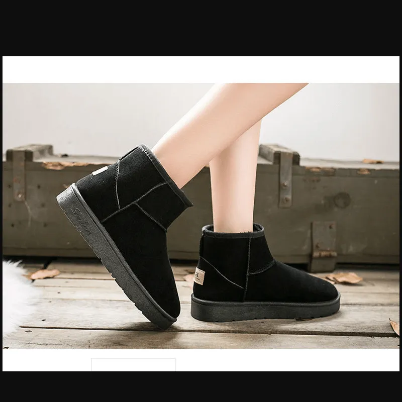 Ankle Flat Simple Warm Winter Boots