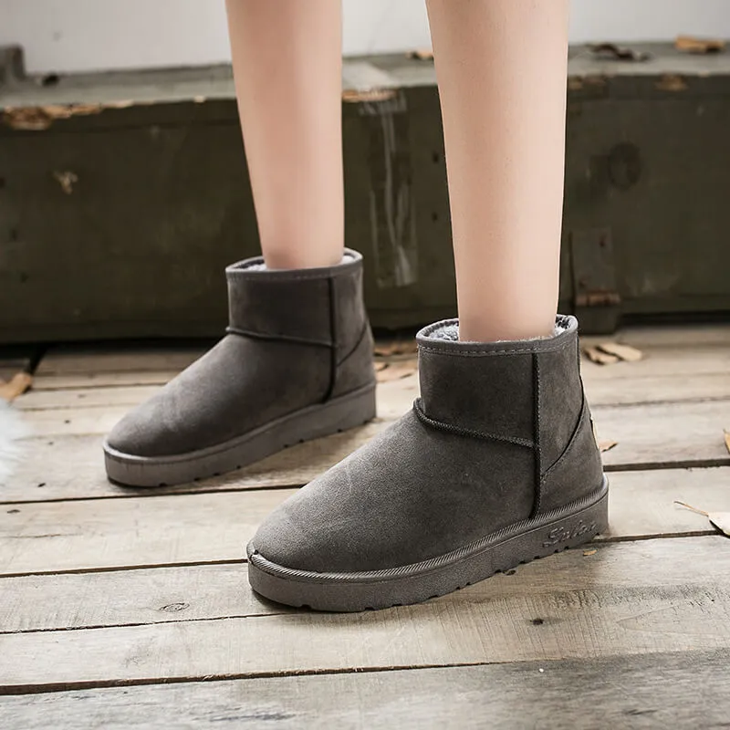 Ankle Flat Simple Warm Winter Boots