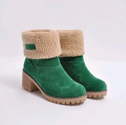 Ankle Fur Lined Snow Boots