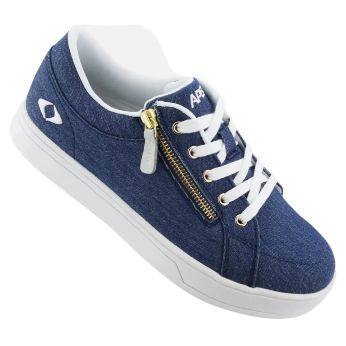 Apex X2440W Women's Blutcher Canvas Zip In Navy