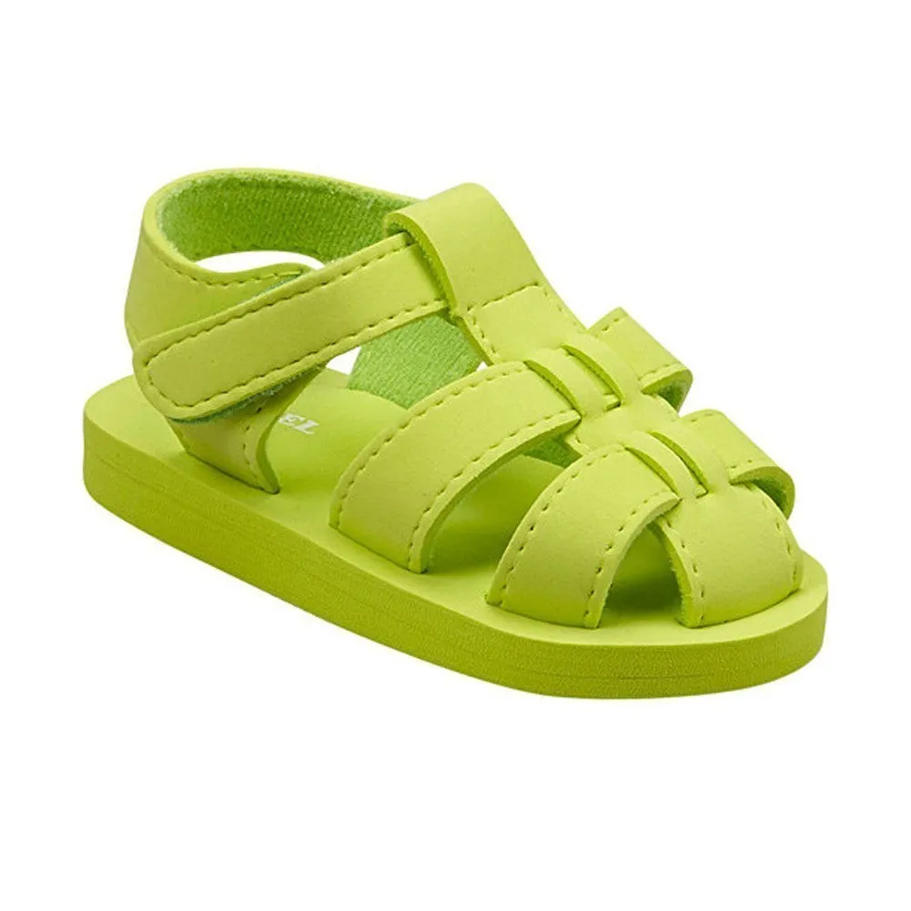 Baby Girls Lime EVA Foam Fisherman Sandals 11-12 Little Kids