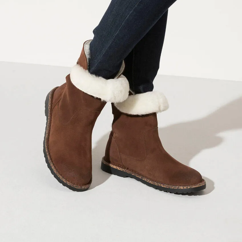 Birkenstock Uppsala Shearling Suede Espresso Boot Women's