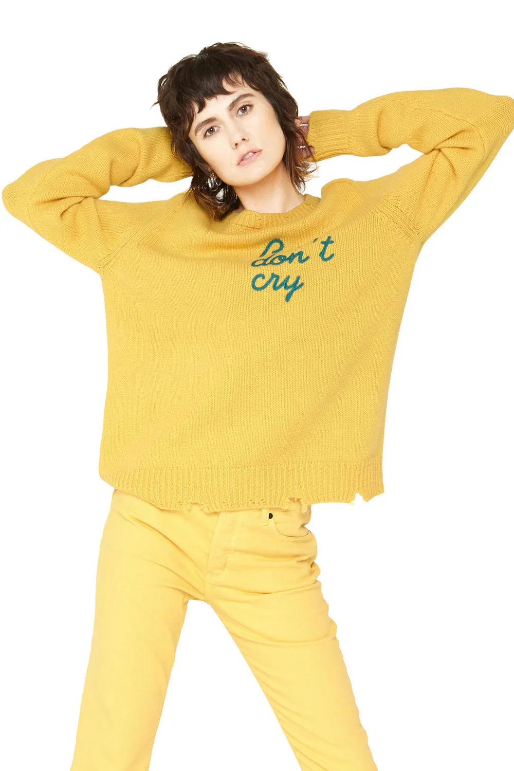 Boys Don’t Cry Cashmere Sweater - Yellow