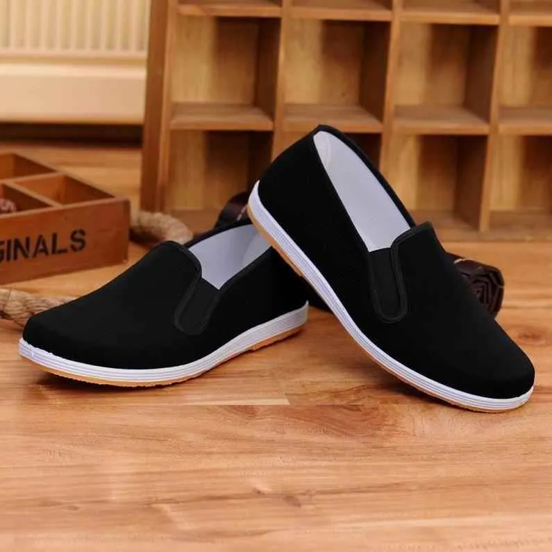 Breathable Fabric Flat Men's Casual Shoes #326