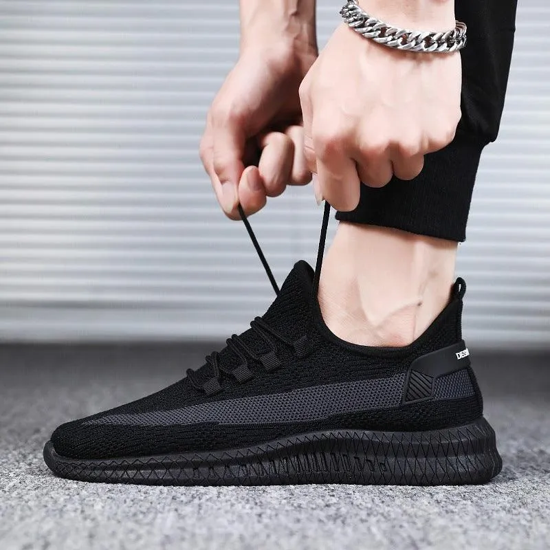 Breathable Mesh Sneakers with Durable Rubber Sole