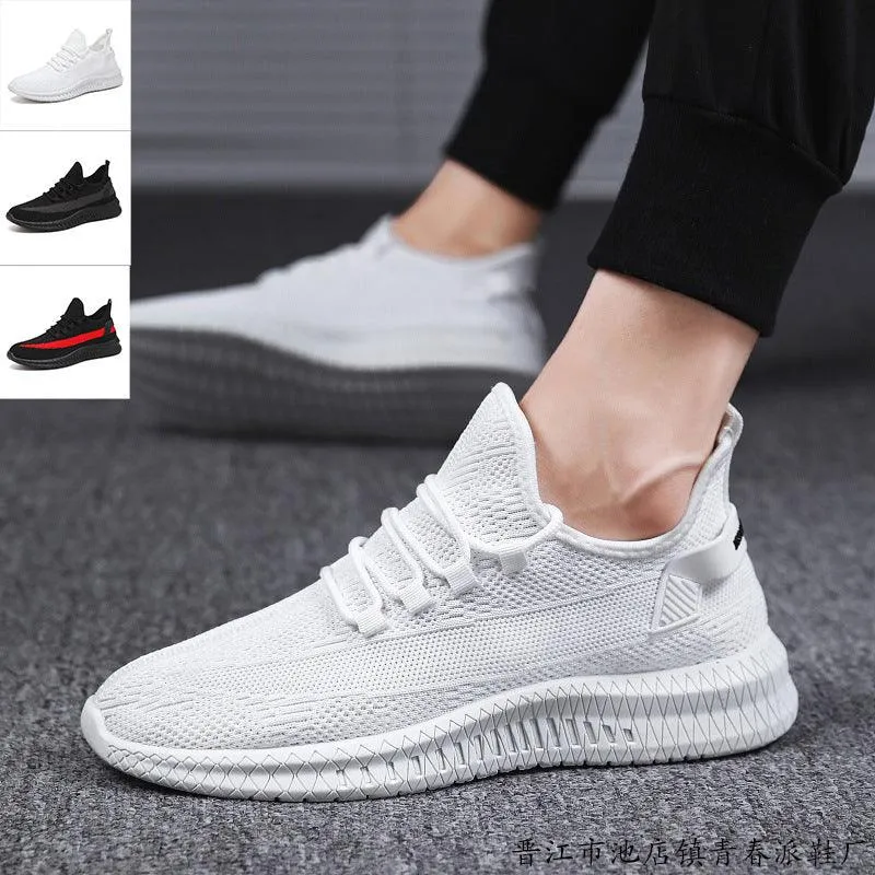 Breathable Mesh Sneakers with Durable Rubber Sole