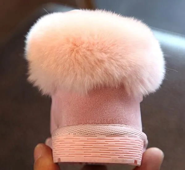 Bunny Bow Ankle Winter Shoes Warm Fur Animal Snow Nina Zapatos Kids Boots