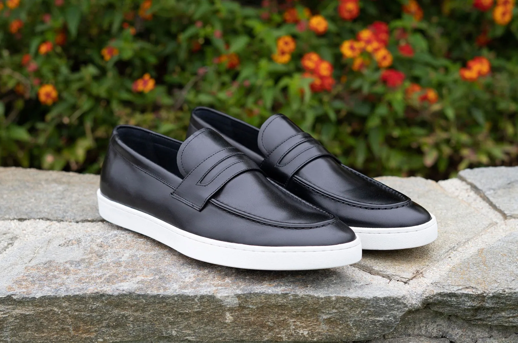 Calfskin Slip On Loafer Black