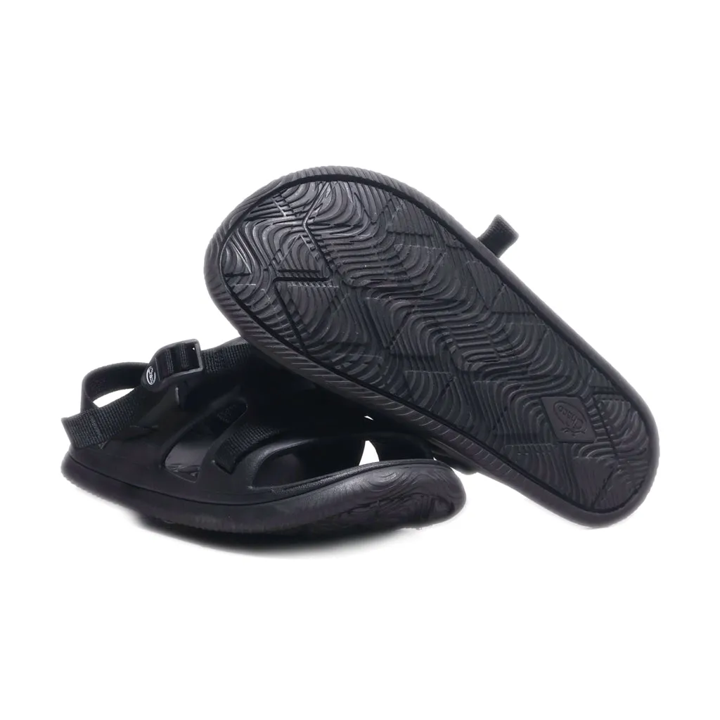 Chaco Flat Sandals Canvas Black Colour For Kids