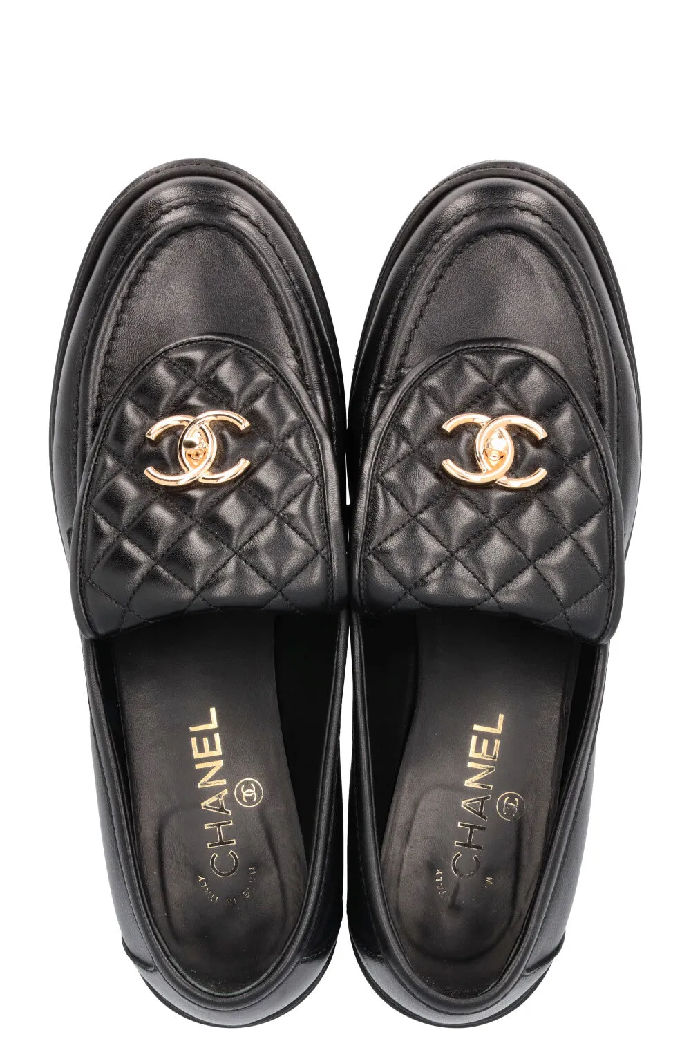 CHANEL Classic CC Loafers Black