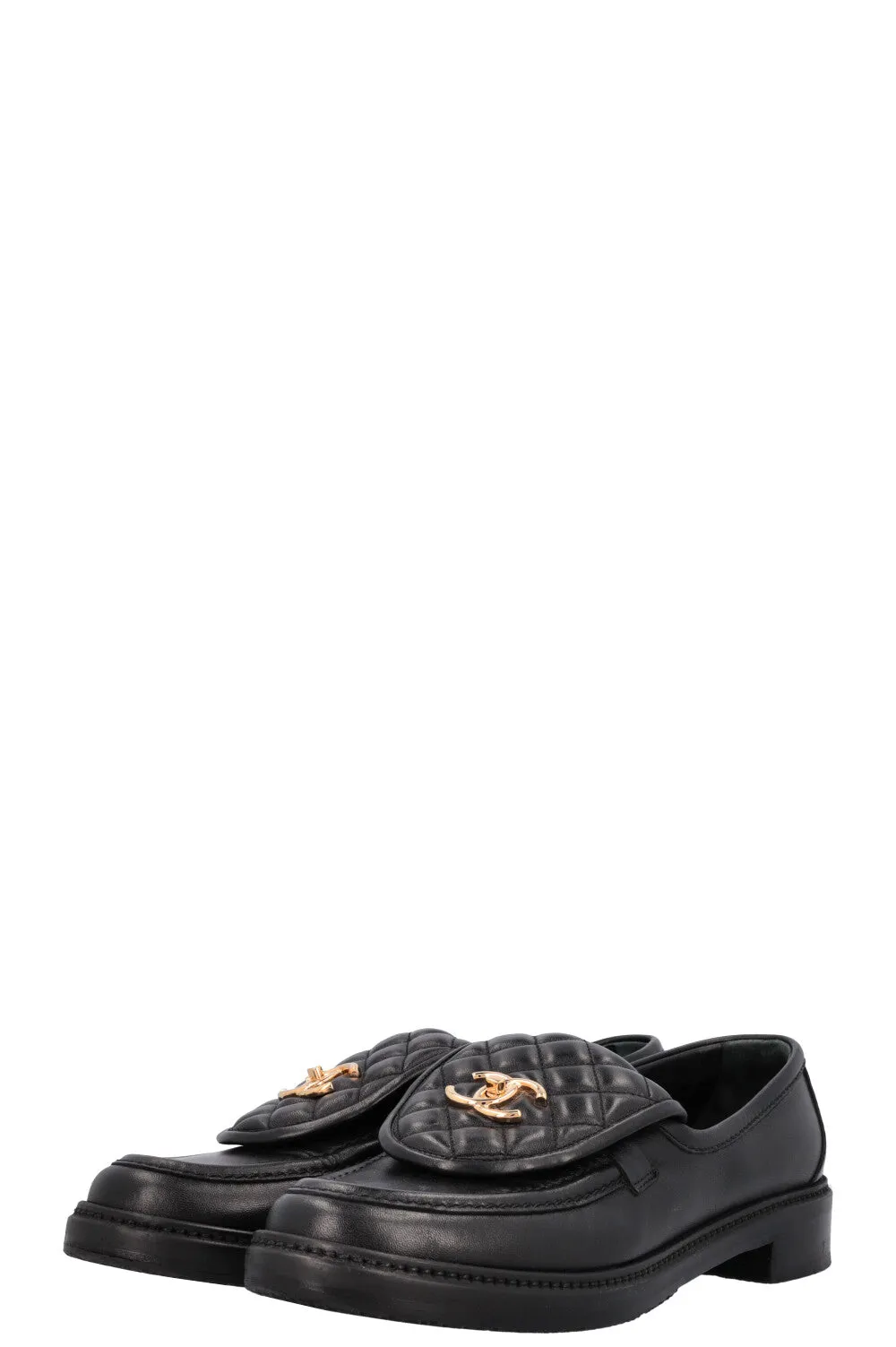 CHANEL Classic CC Loafers Black