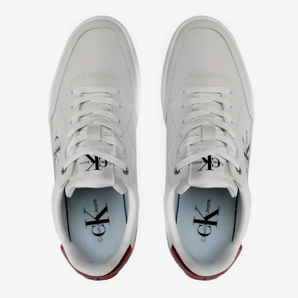 Classic Cupsole Lace-Up Leather Sneakers - White