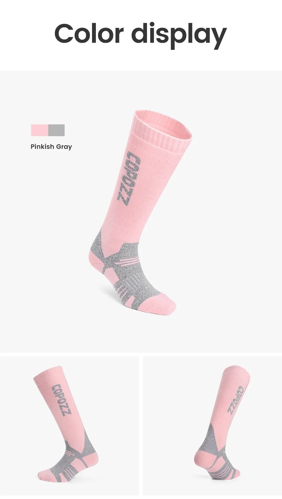 COPOZZ Ski Snowboard Socks