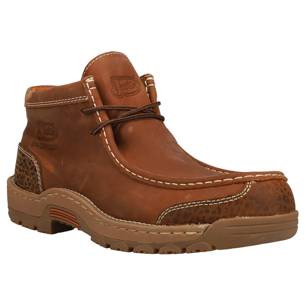 Crafton Leopard Waterproof Moc Toe Work Shoes