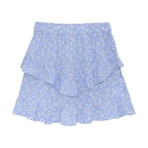 Creamie Girls Bel Air Blue Floral Skirt