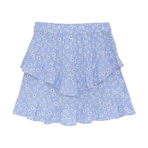 Creamie Girls Bel Air Blue Floral Skirt