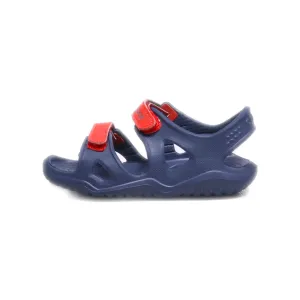 Crocs Swiftwater River Flat Sandals Rubber Blue Colour For Kids