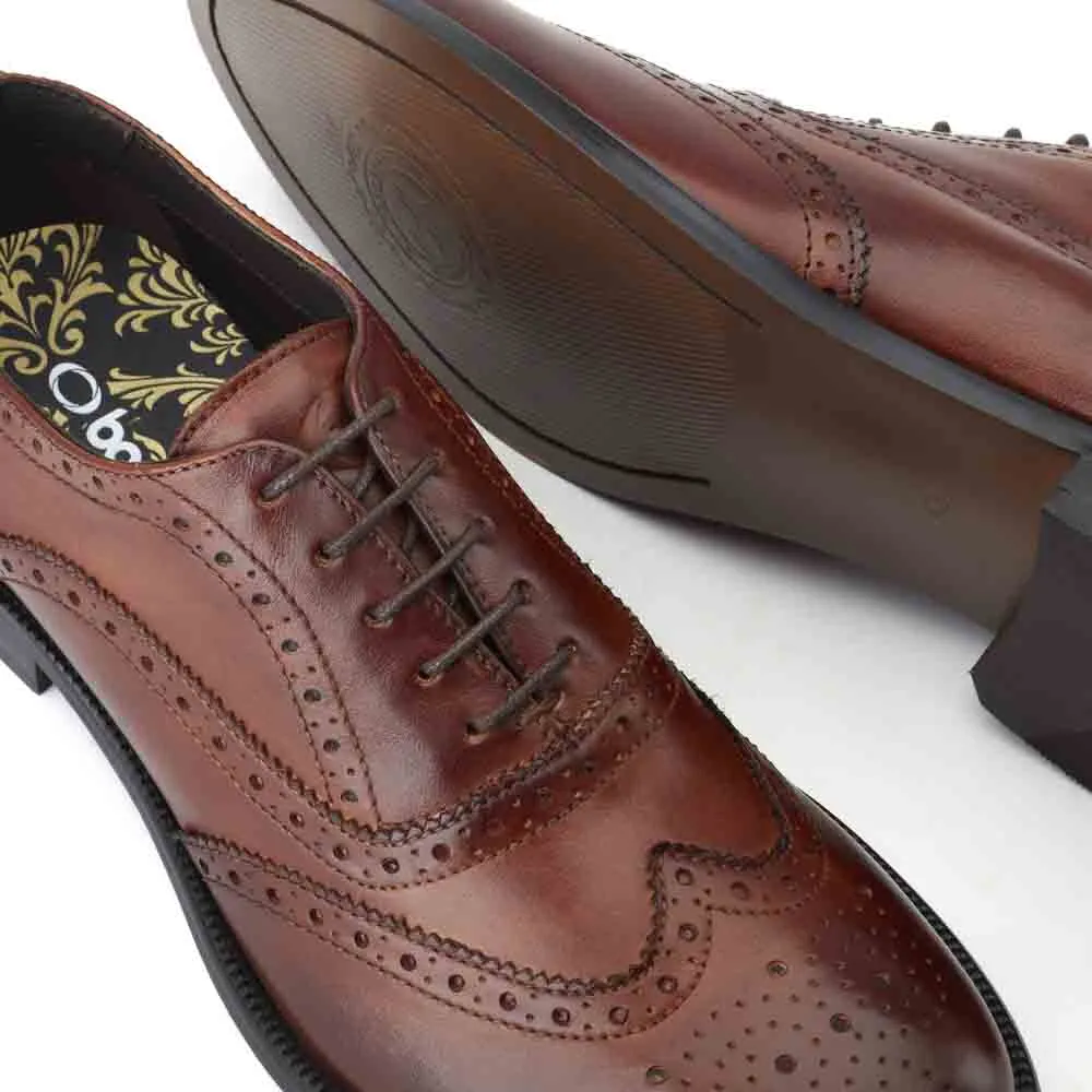 Darcy Burnished Brogue Shoes