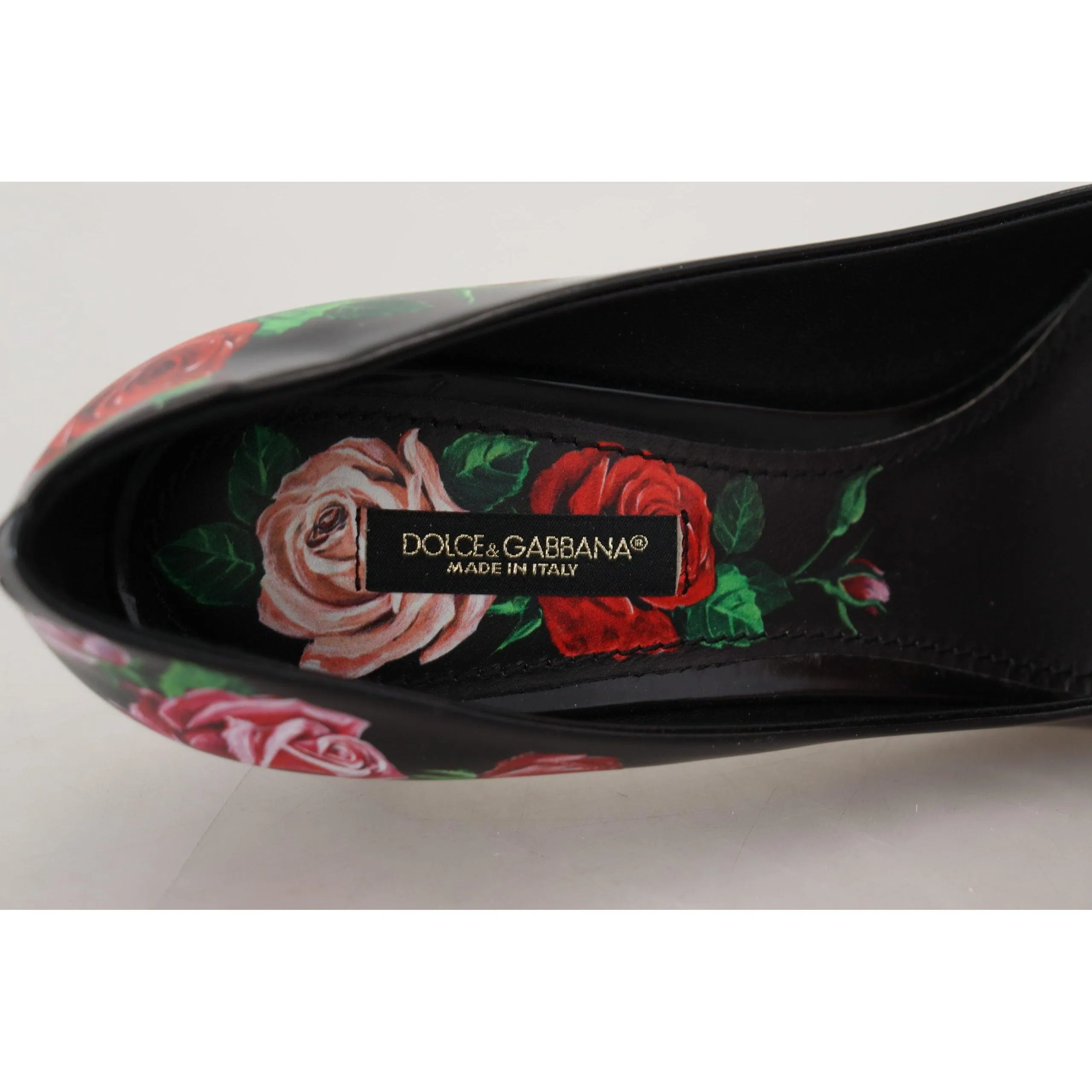 Dolce & Gabbana Elegant Floral Crystal Pumps