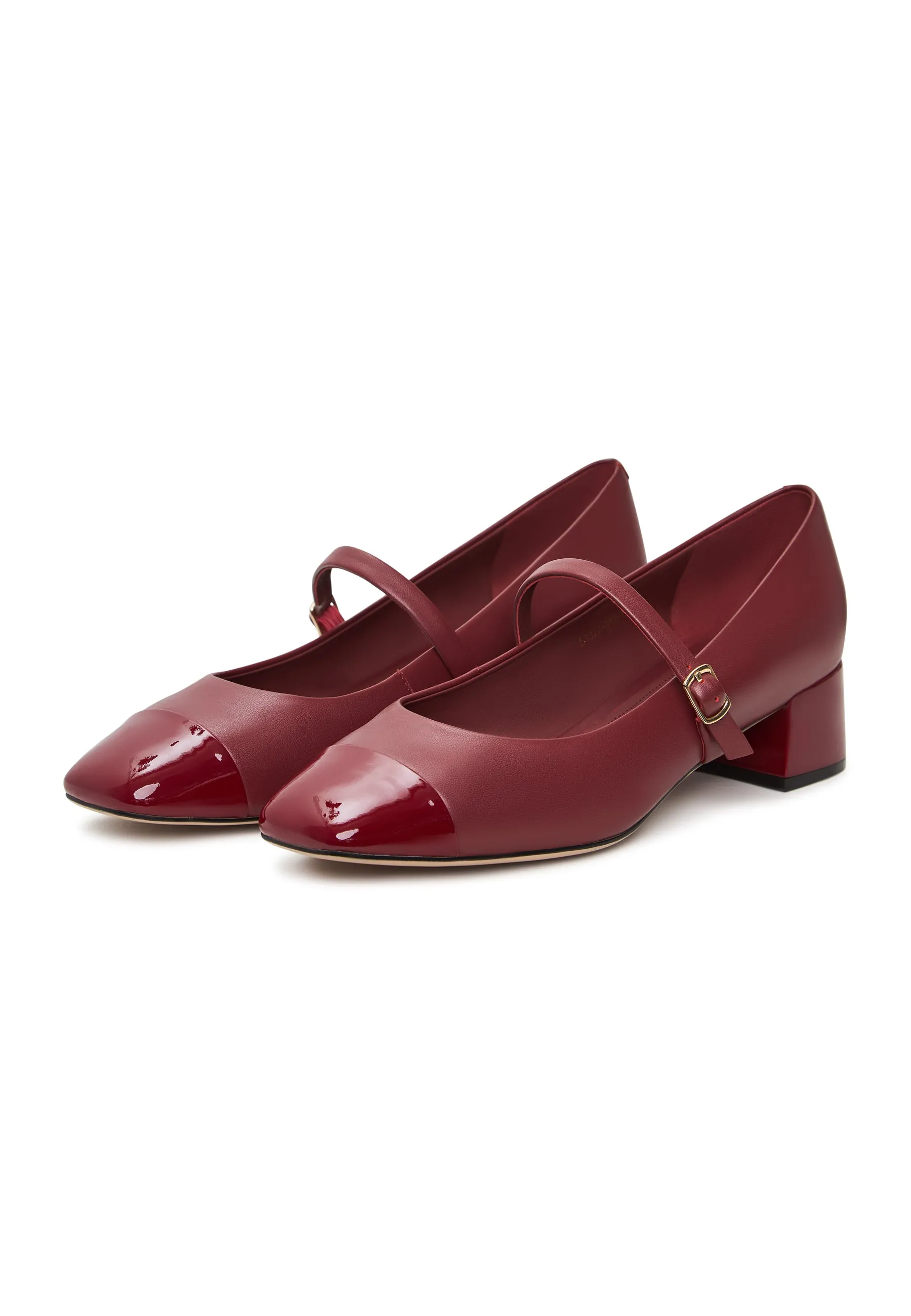 Elegant Mary Jane Heels Briar - Red