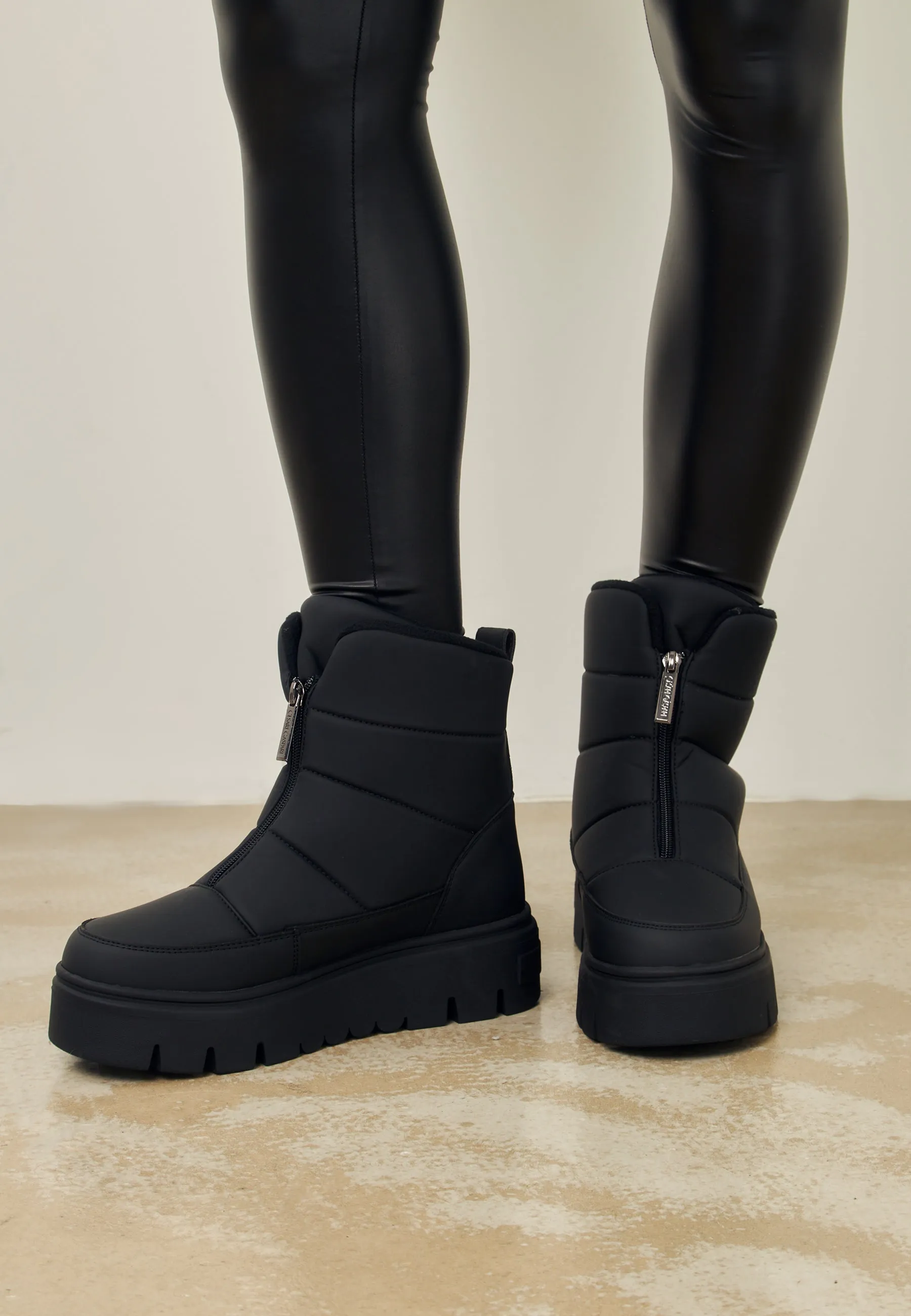 Elegant Winter Snow Boots - Black