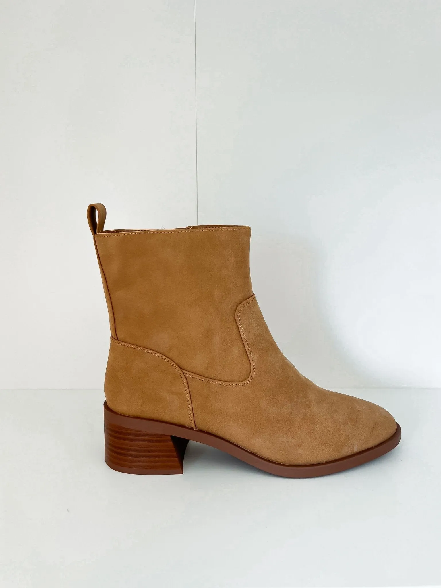 Elena Tan Heeled Booties - DOORBUSTER