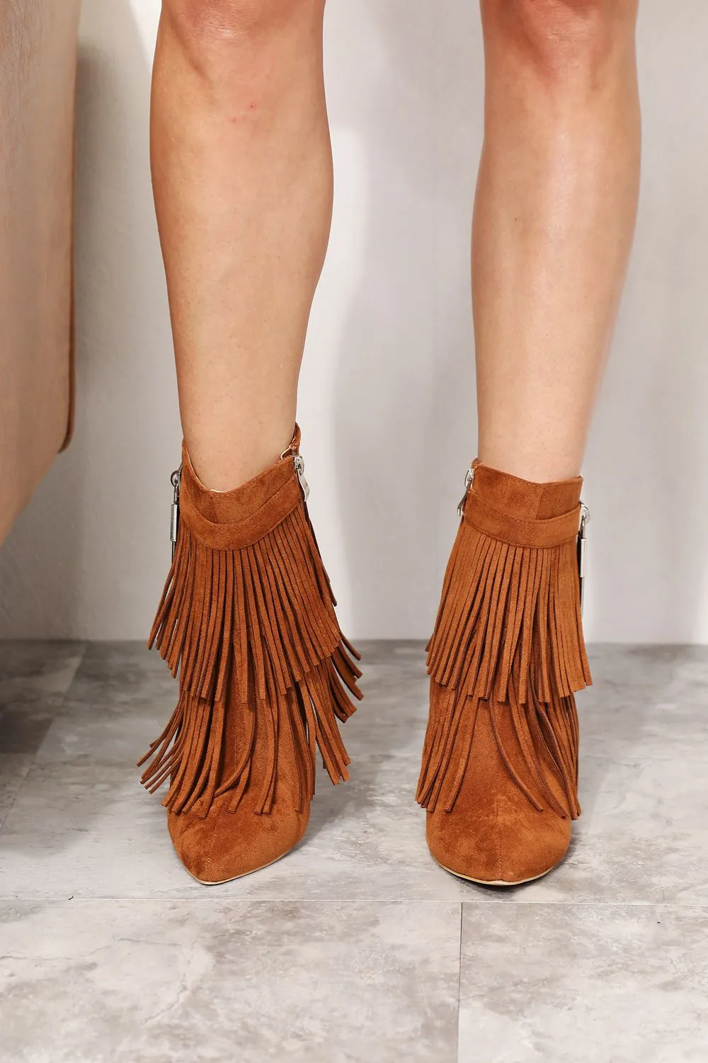 Elevated Sophistication: Legend Women's Tassel Wedge Heel Ankle Booties