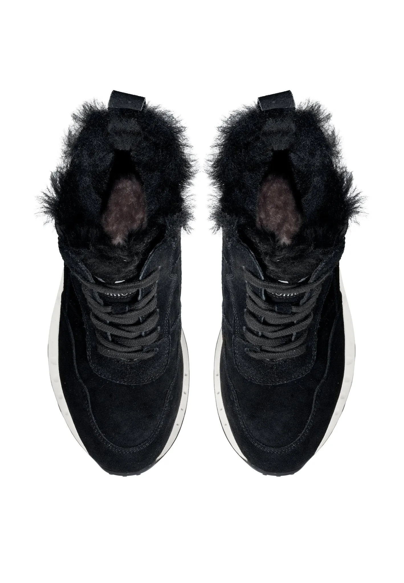 Flat Sole Winter Boots - Black