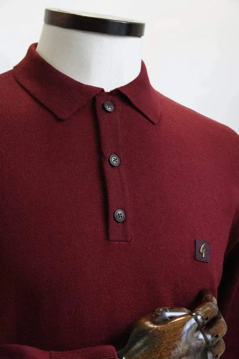 Francesco Port Long-Sleeved Knitted Polo Shirt