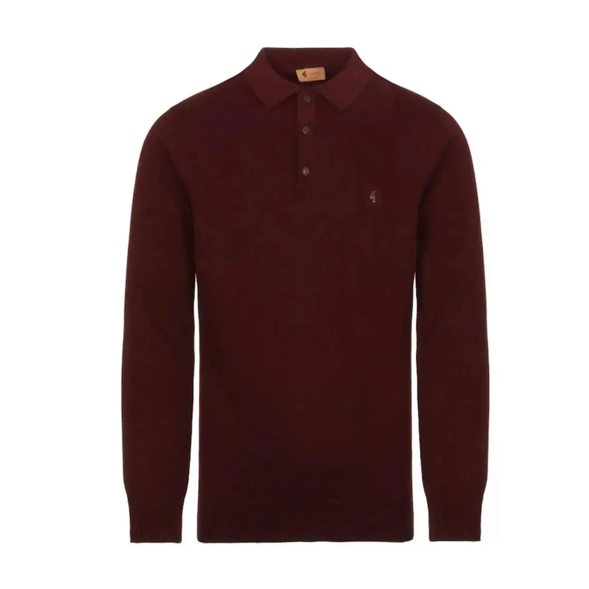 Francesco Port Long-Sleeved Knitted Polo Shirt