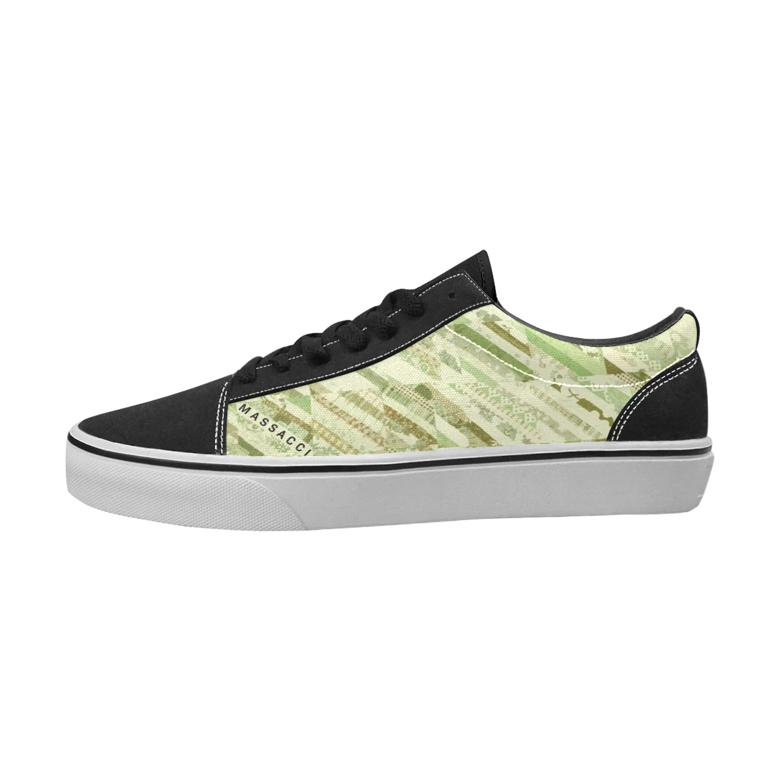 Fresh Cut Grass, Women's Lace-Up Canvas Sneakers