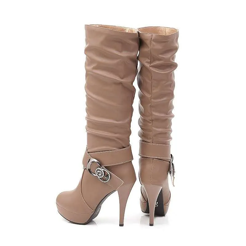 Funki Buys | Boots | Women's Knee High Platform Stiletto Boots