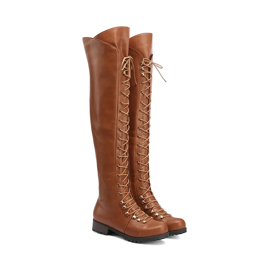 Funki Buys | Boots | Women's Leather Fleece Lace Up Boots