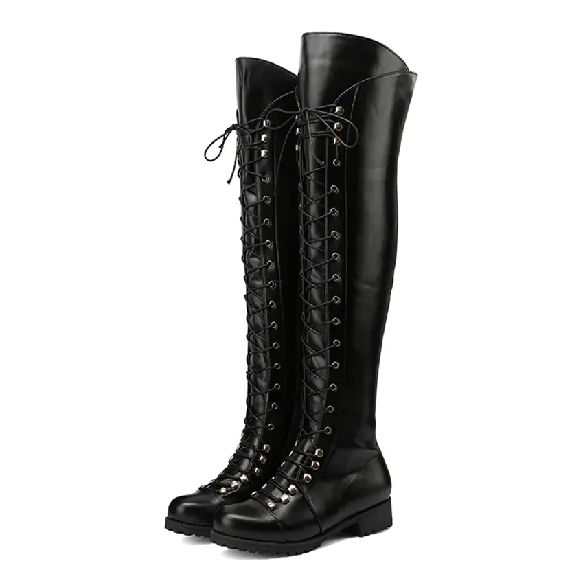 Funki Buys | Boots | Women's Leather Fleece Lace Up Boots