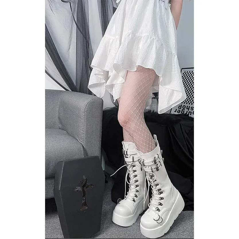 Funki Buys | Boots | Women's New Gothic Style Platform Boots