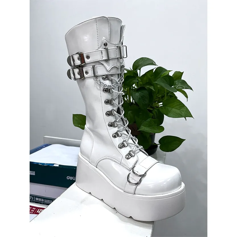 Funki Buys | Boots | Women's New Gothic Style Platform Boots