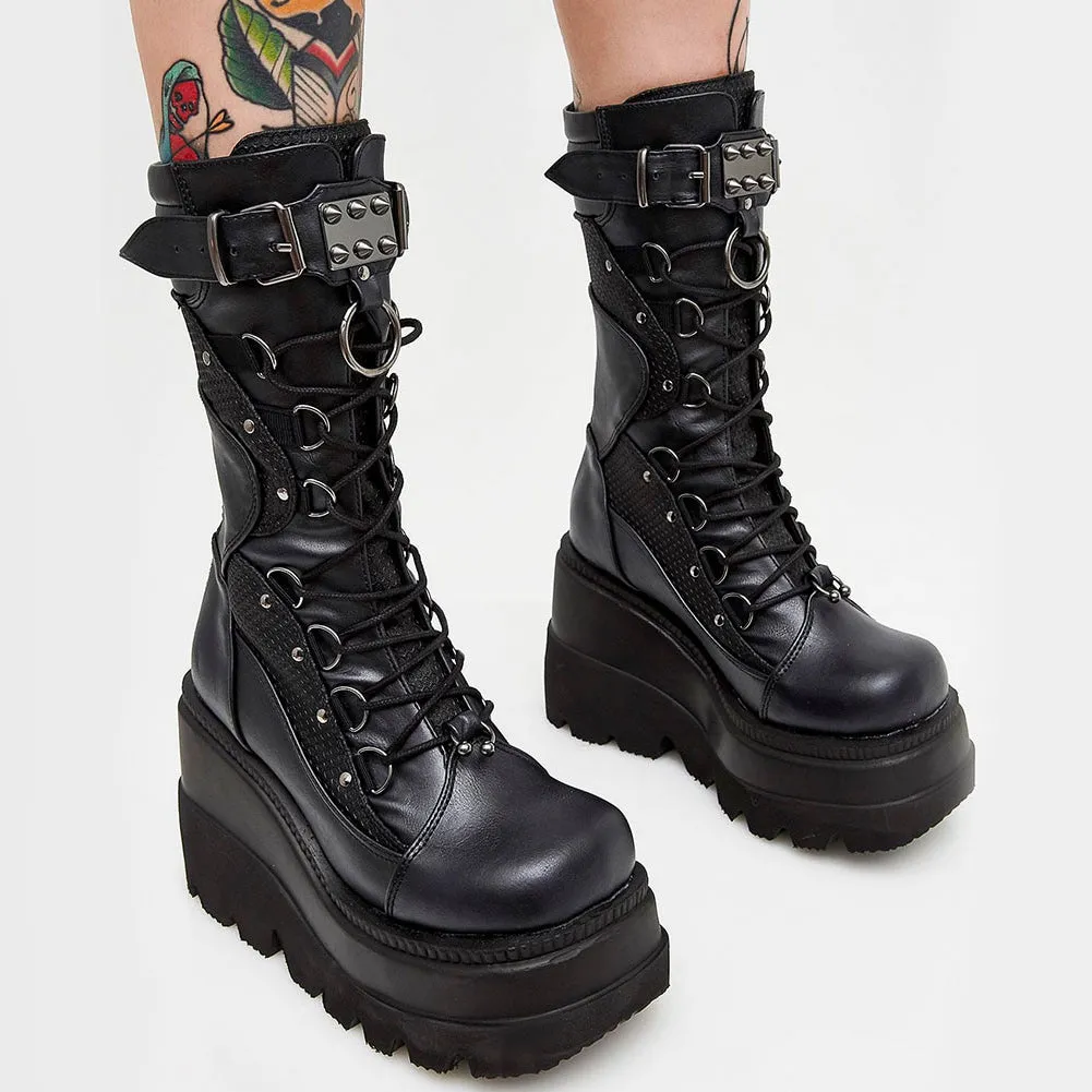 Funki Buys | Boots | Women's New Gothic Style Platform Boots