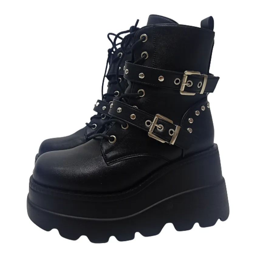 Funki Buys | Boots | Women's New Gothic Style Platform Boots