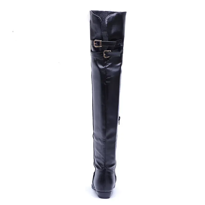 Funki Buys | Boots | Women's Over-The-Knee-High Flat Boots