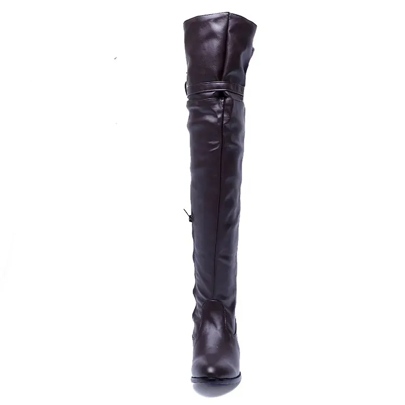 Funki Buys | Boots | Women's Over-The-Knee-High Flat Boots