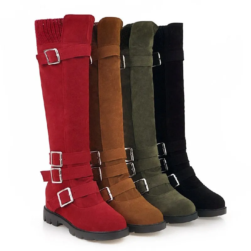 Funki Buys | Boots | Women's Plush Knee High Boots